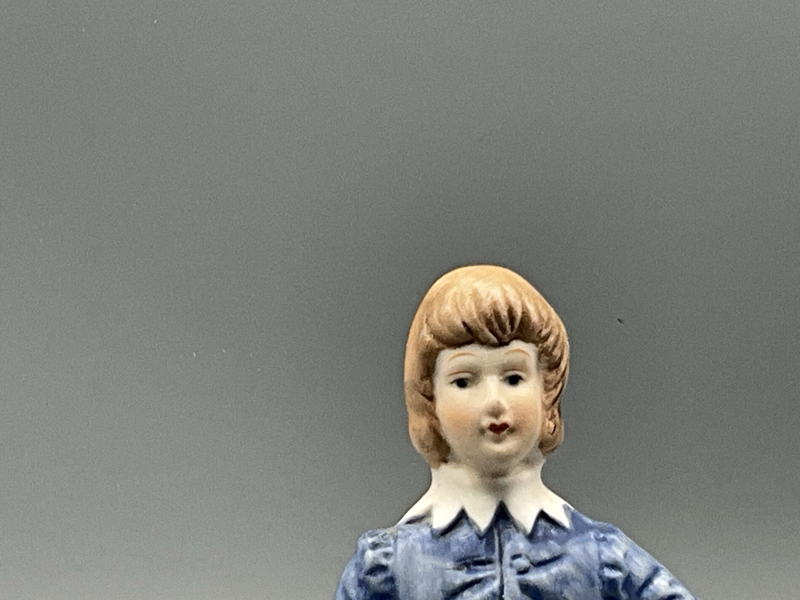 Vintage Blue Boy Figurine Hairline crack in Wrist see photos
