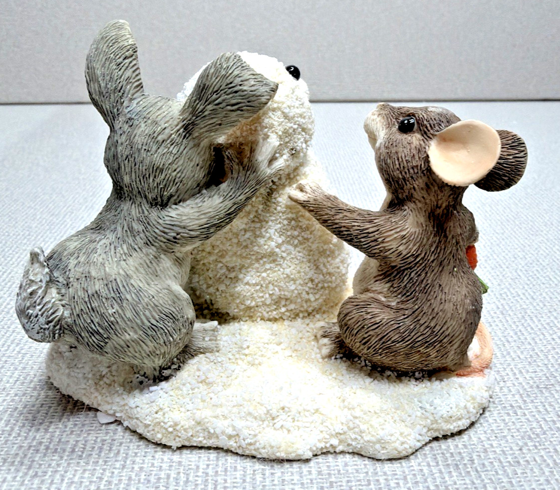 Charming Tails “Building A Snowbunny” – Item 87/692 – Silvestri/ Fitz & Floyd