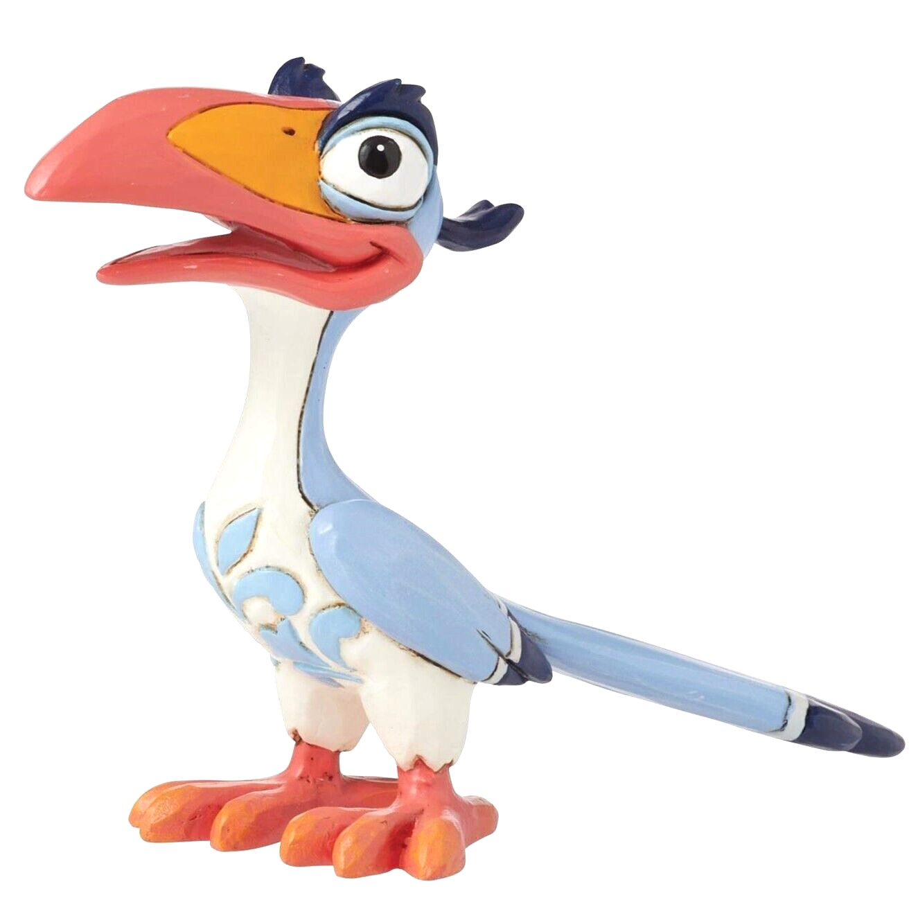 ❦ New JIM SHORE DISNEY Figurine ZAZU THE LION KING Hornbill Blue Bird Statue