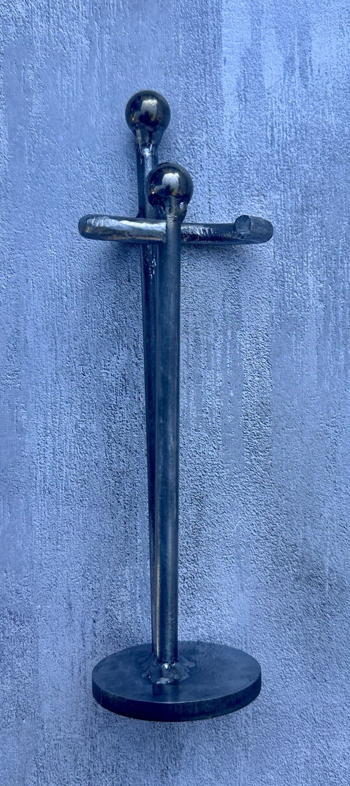 Scrap Metal Embracing Figurine Metal Art Home Decor 6.3×1.8×2