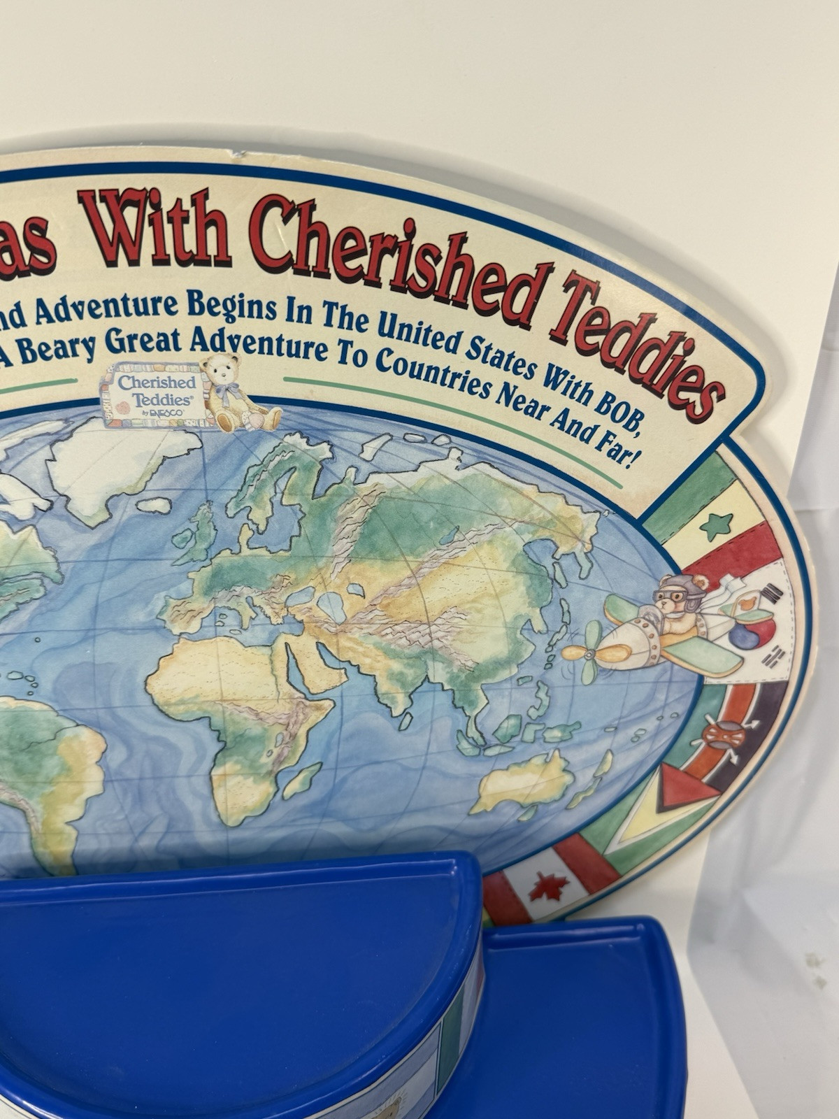HTF DISPLAY! Across the Seas With Cherished Teddies CRT234 Enesco 1996 Countries