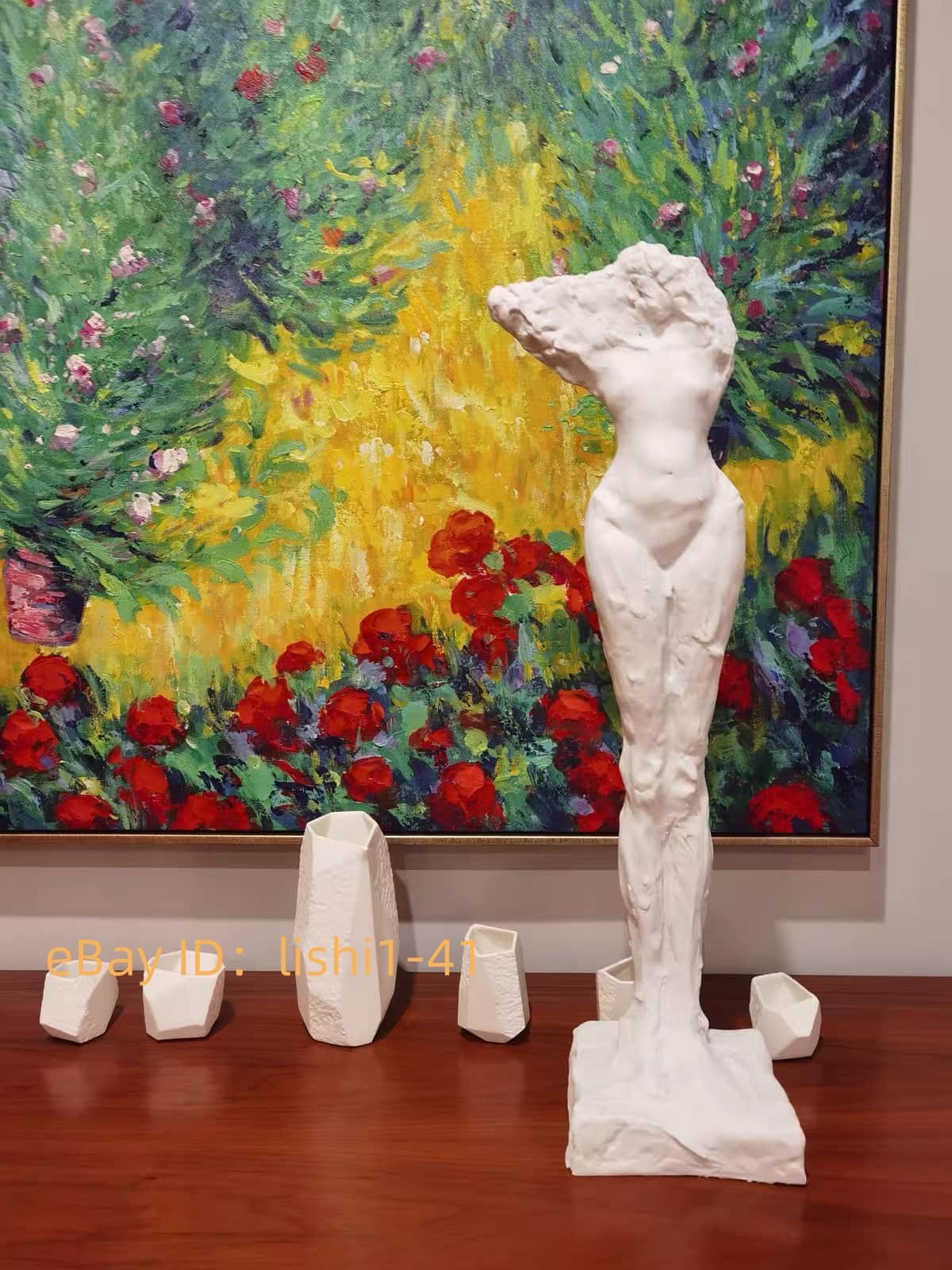 Jeff Original Sculpture His Queen Limited White Art Statue Collectible Home Gift