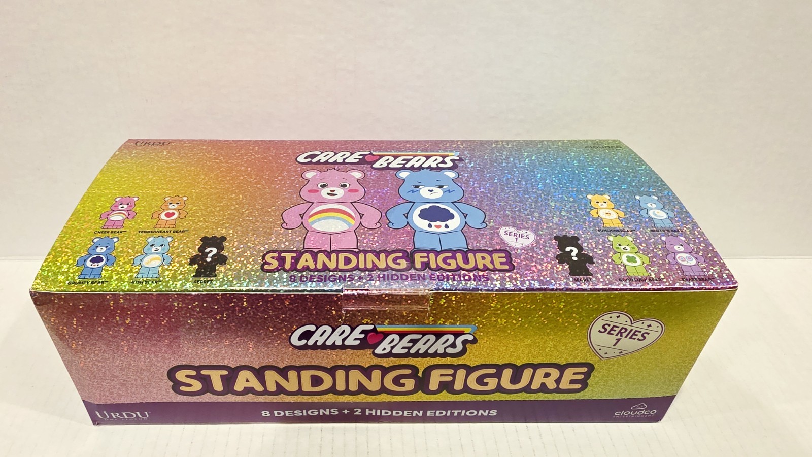 🐻 URDU Care Bears Standing Figure Blind box Series 1 Set of 7 RARE Flocked NICE