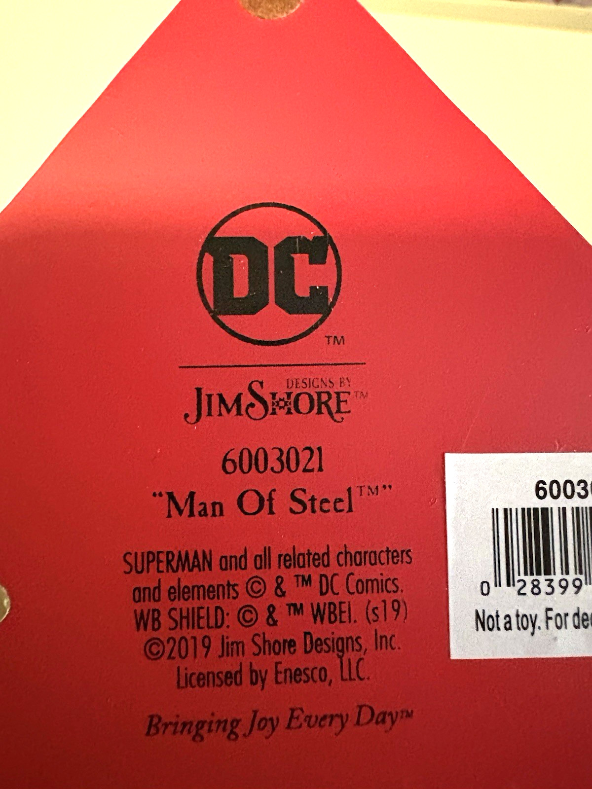 Jim Shore DC Comics Superman Man of Steel Silver Age Figure 6003021 New in Box