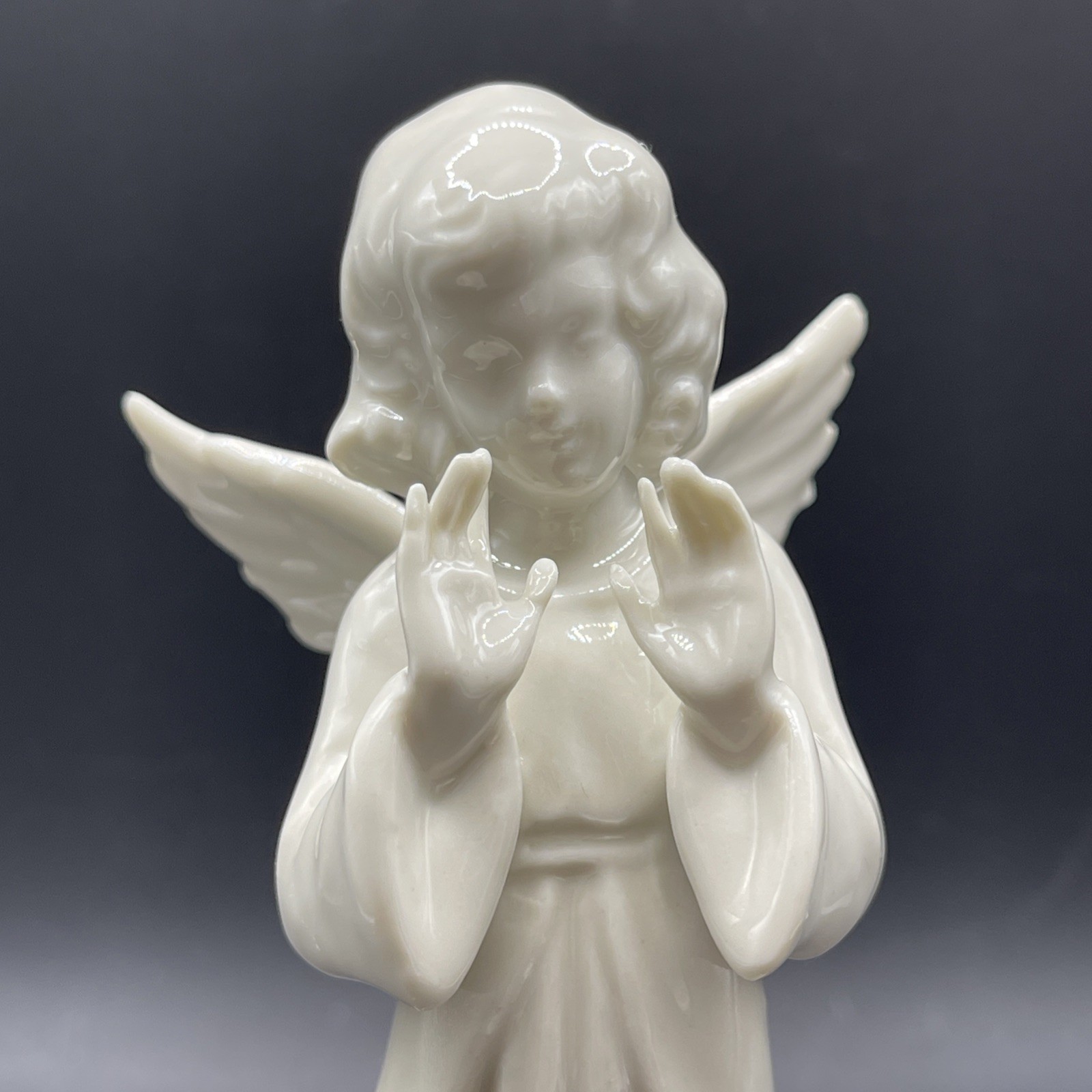 Pair of Karl-Heinz Klette Dresden Porcelain Conductor Angel