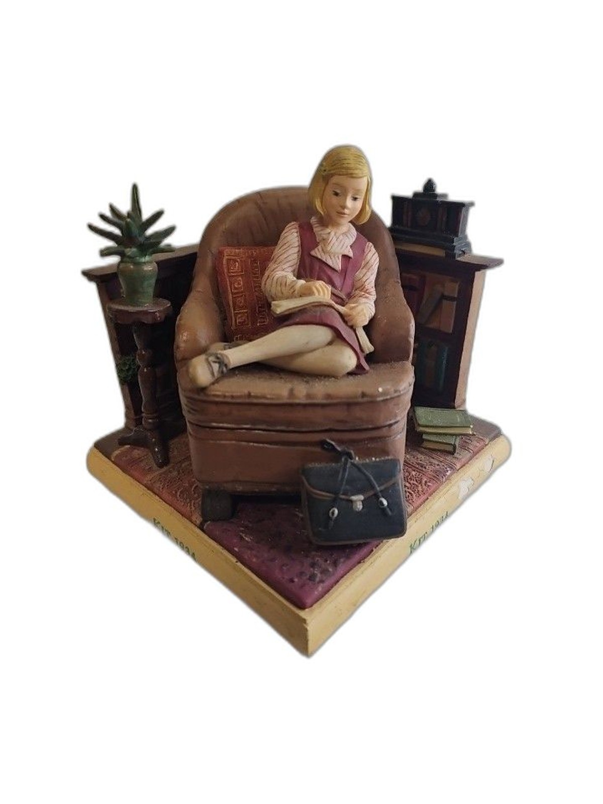AMERICAN GIRL statue Kit Kittredge books 1934 collectible Club bookend