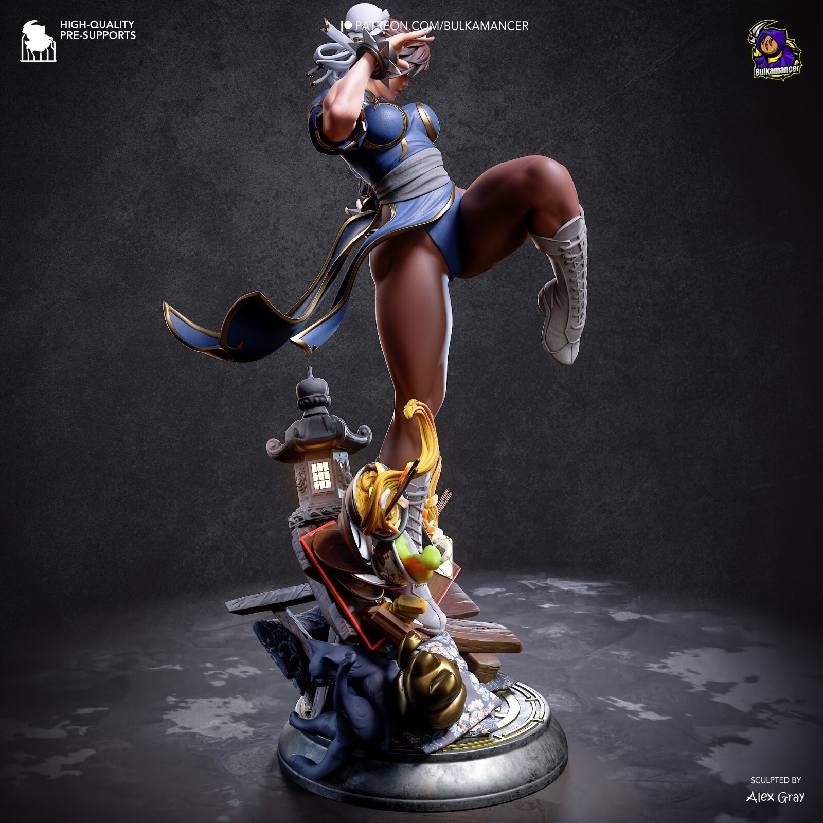 1:8 Chun Li Street Fighter UNPAINTED High Quality Garage Kit