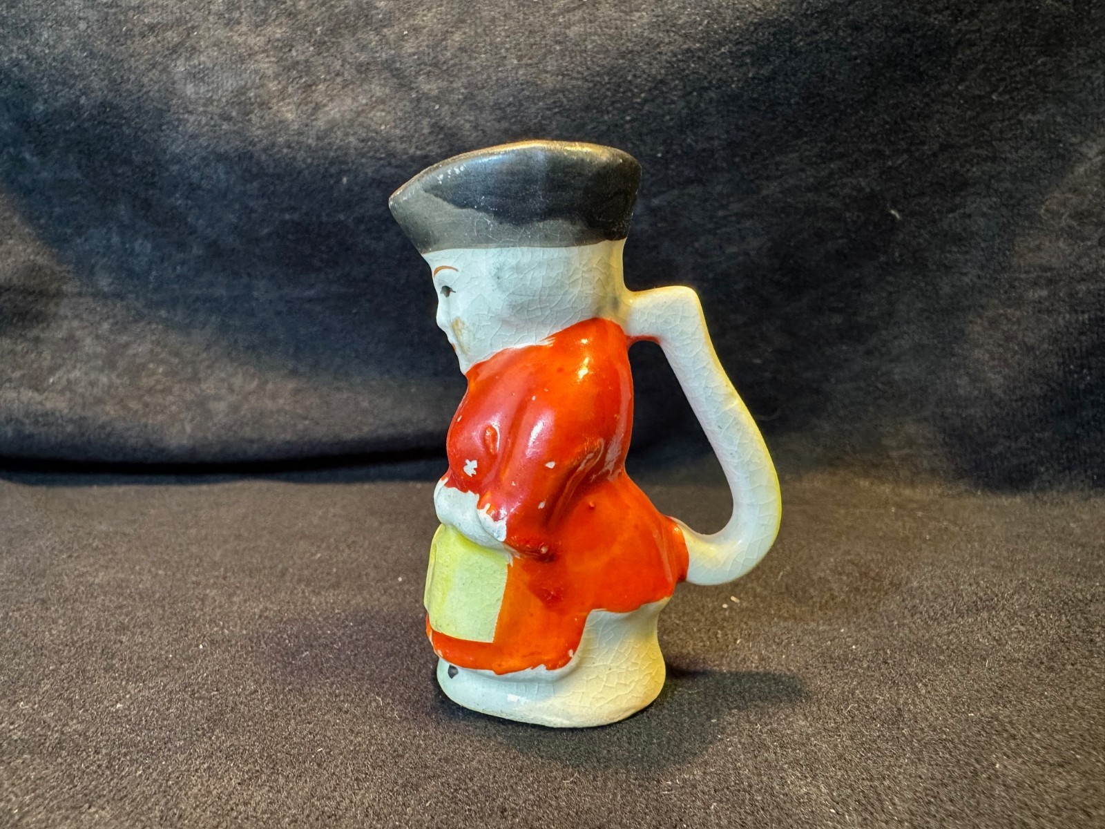 Vintage Hand Painted Mini Colonial Man Pitcher Toby Mug Made in Japan