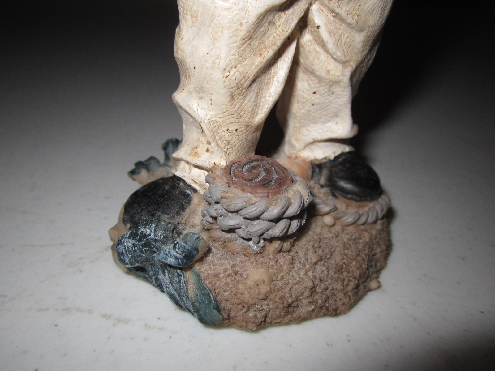 Vintage Folk Art Resin Figure Old Man Nautical Sailor Ship Captain 6”