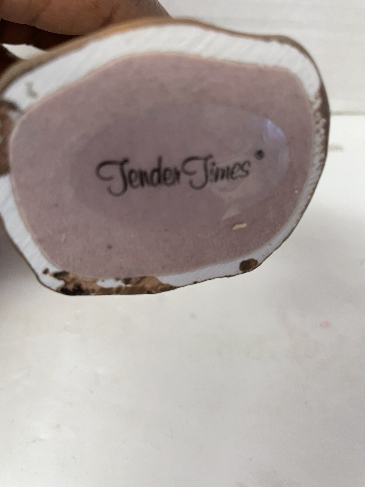 Tender Times two girls with a kitten figurine 4″