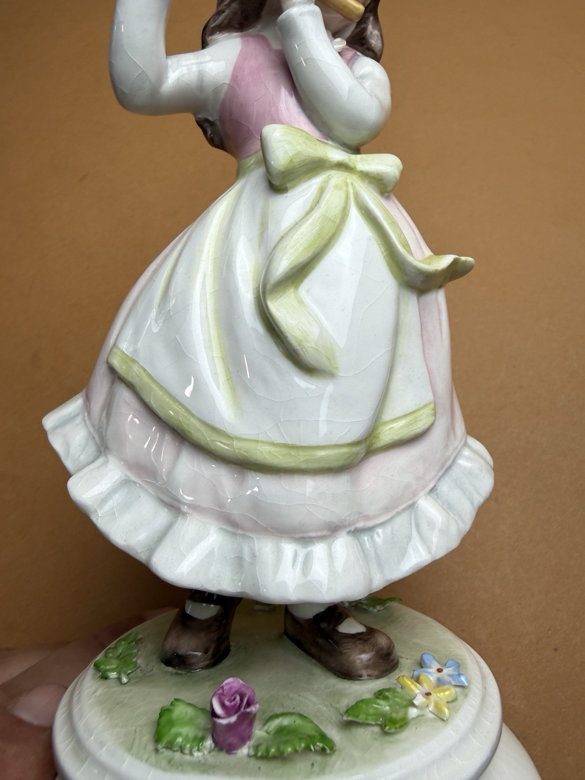 Vtg 1978 Goebel Porcelain Figure Flower Children Flutist 31/2000 Signed 11275-20