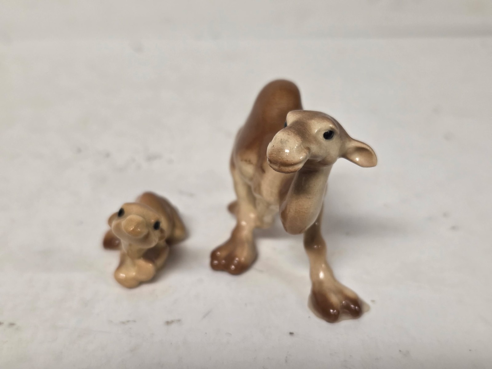 Vintage Ceramic Hagen Renaker Camel & Baby Figurine Lot
