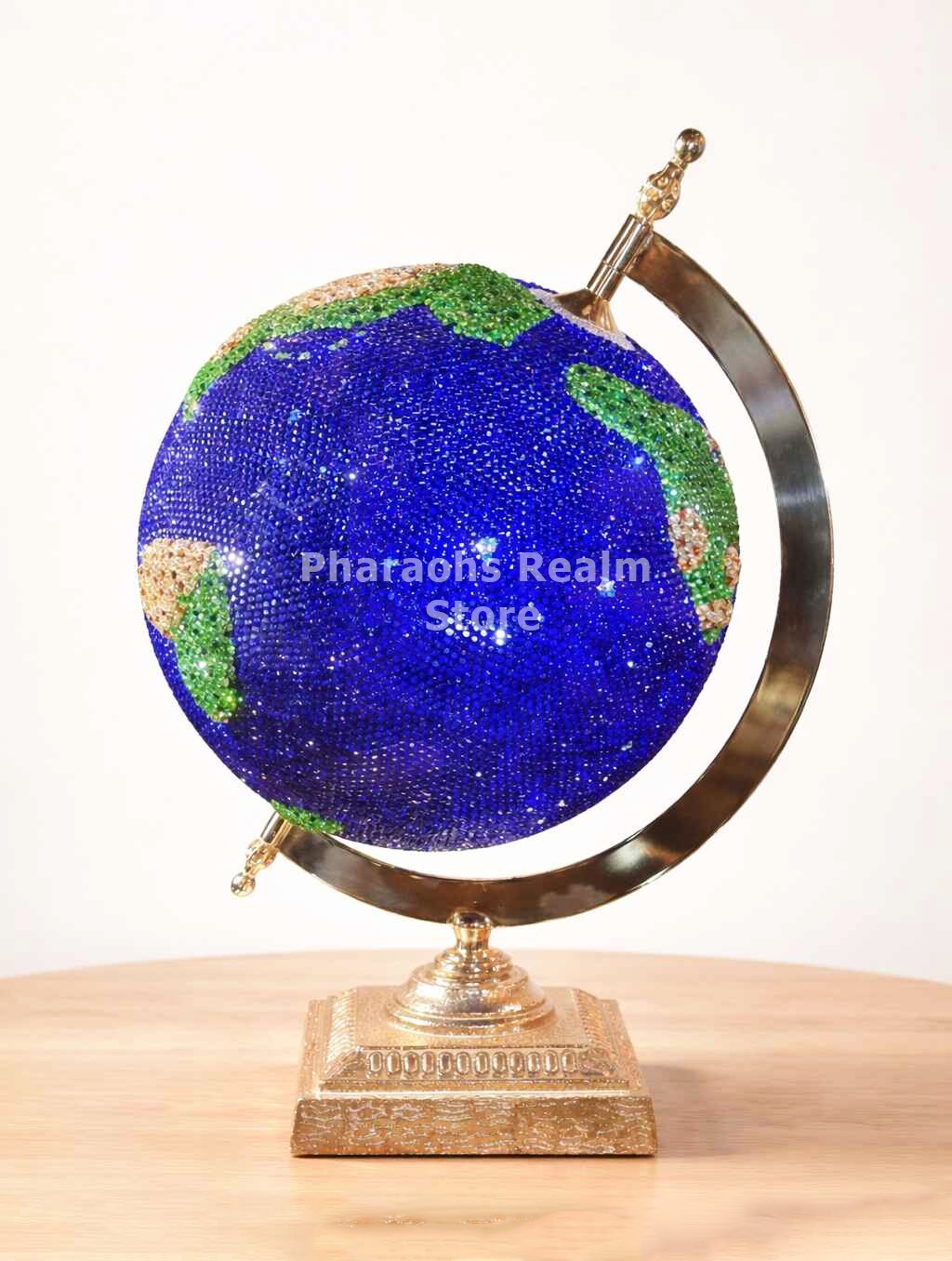 Asfour Crystal World Globe Figurine