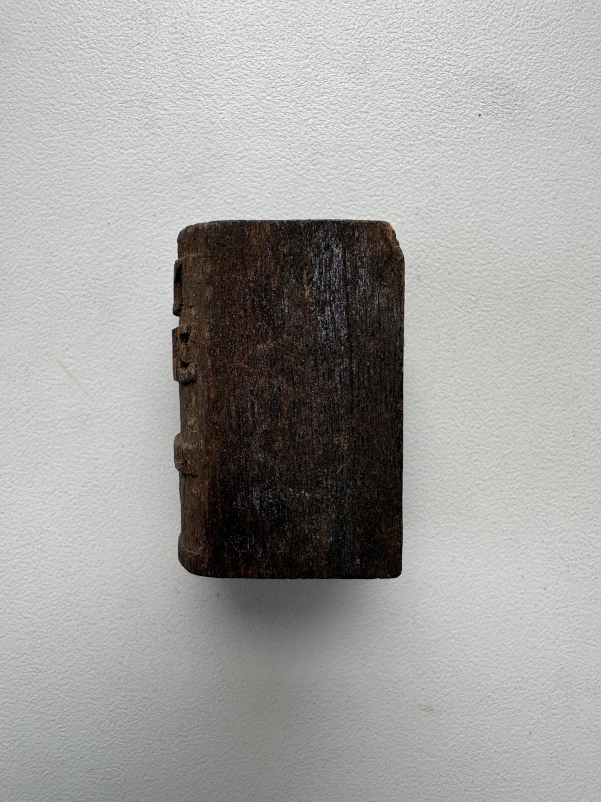 Vintage Miniature Hand Carved Wooden Folk Art Dollhouse Holy Bible Figurine