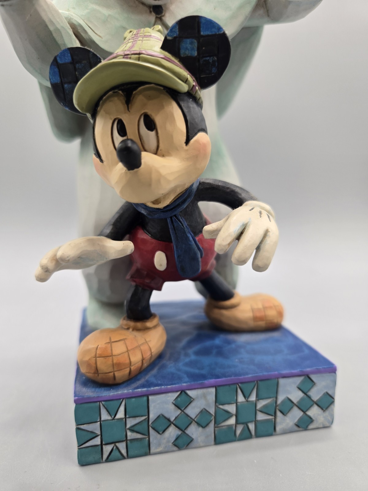Jim Shore Disney Spooked Lonesome Ghost & Mickey (Glows in dark)