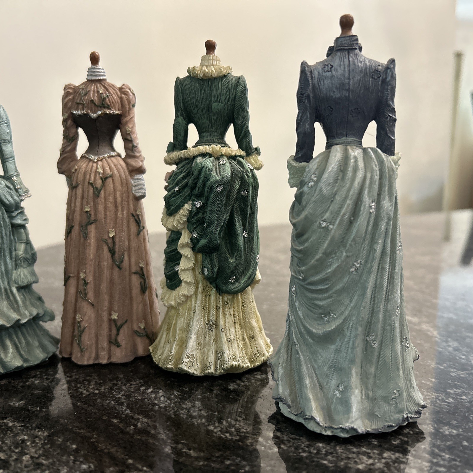 Lot of 5 KC’s Collection Fashion Series Victorian Dress Figurines 2003