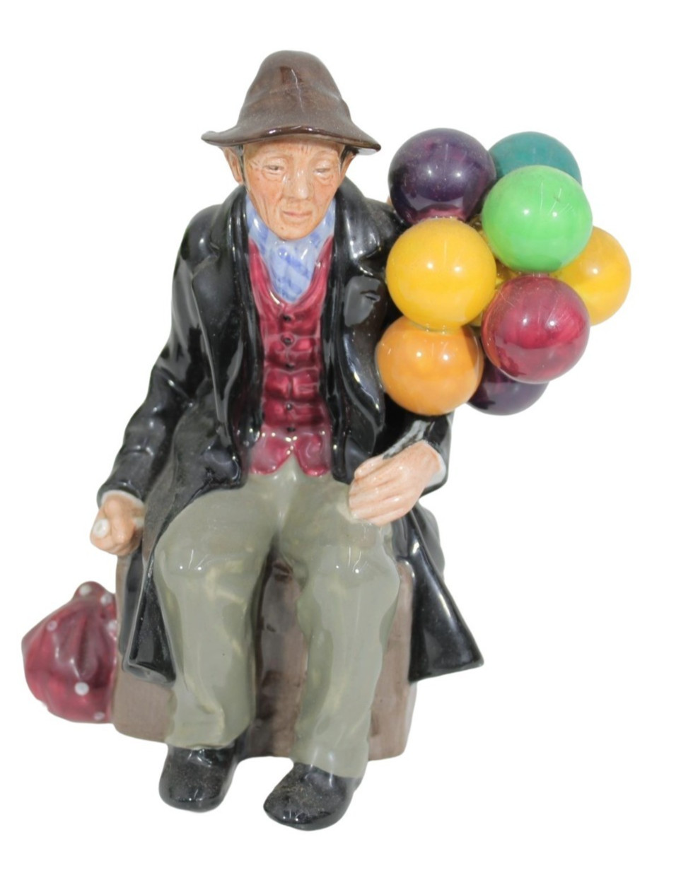 Vintage Royal Doulton The Balloon Man Figurine HN1954 England Porcelain