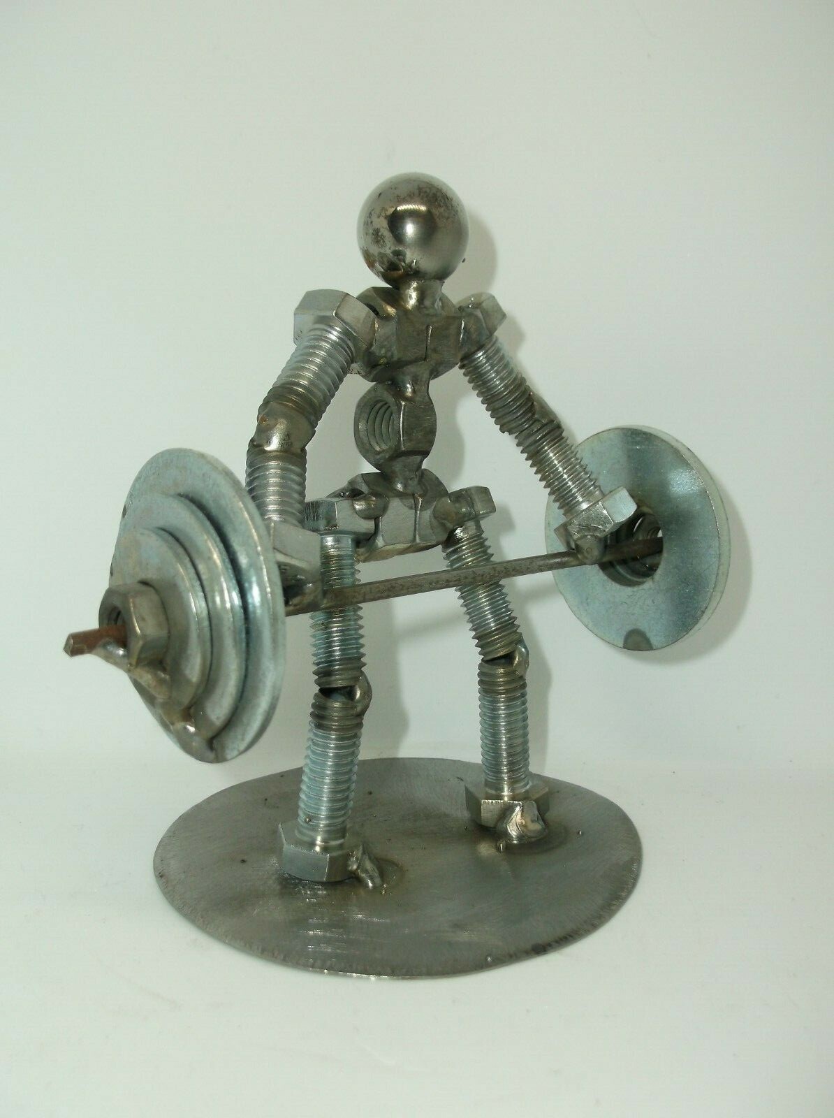 Dead Lifter, Power Lifter, Weight Lifter Metal Bolt Figurine, body building