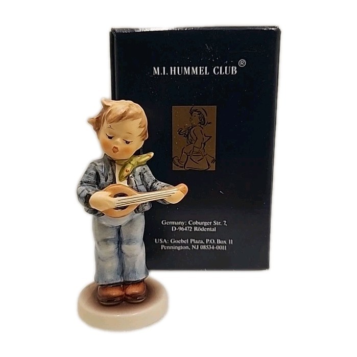 Hummel 558 Little Troubadour #101 Boy Playing Lute 4 1/8” Figurine