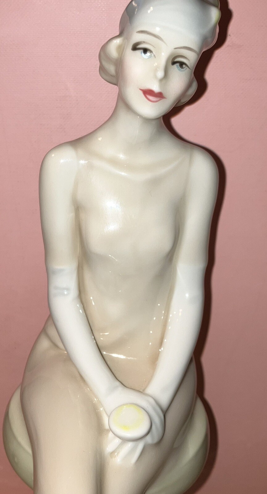 Royal Doulton porcelain statue “Cocktails” HN 3070, 11.25 In L Vintage Perfect!