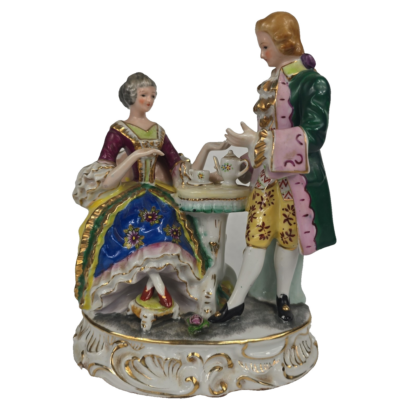 Vintage Porcelain Romantic Courting Couple Figurine Occupied Japan