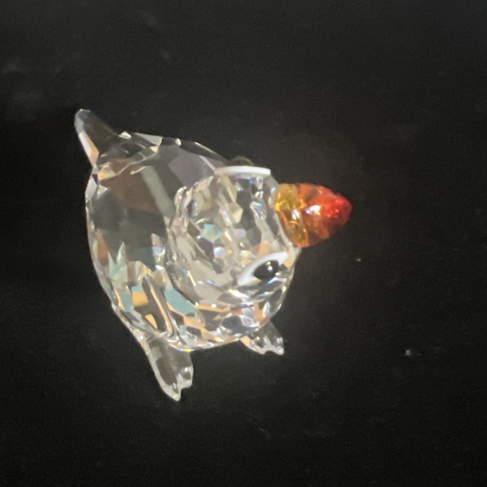 Swarovski Crystal FEATHERED BEAUTIES Parrot Figurine Fire-Opal Beak #294047