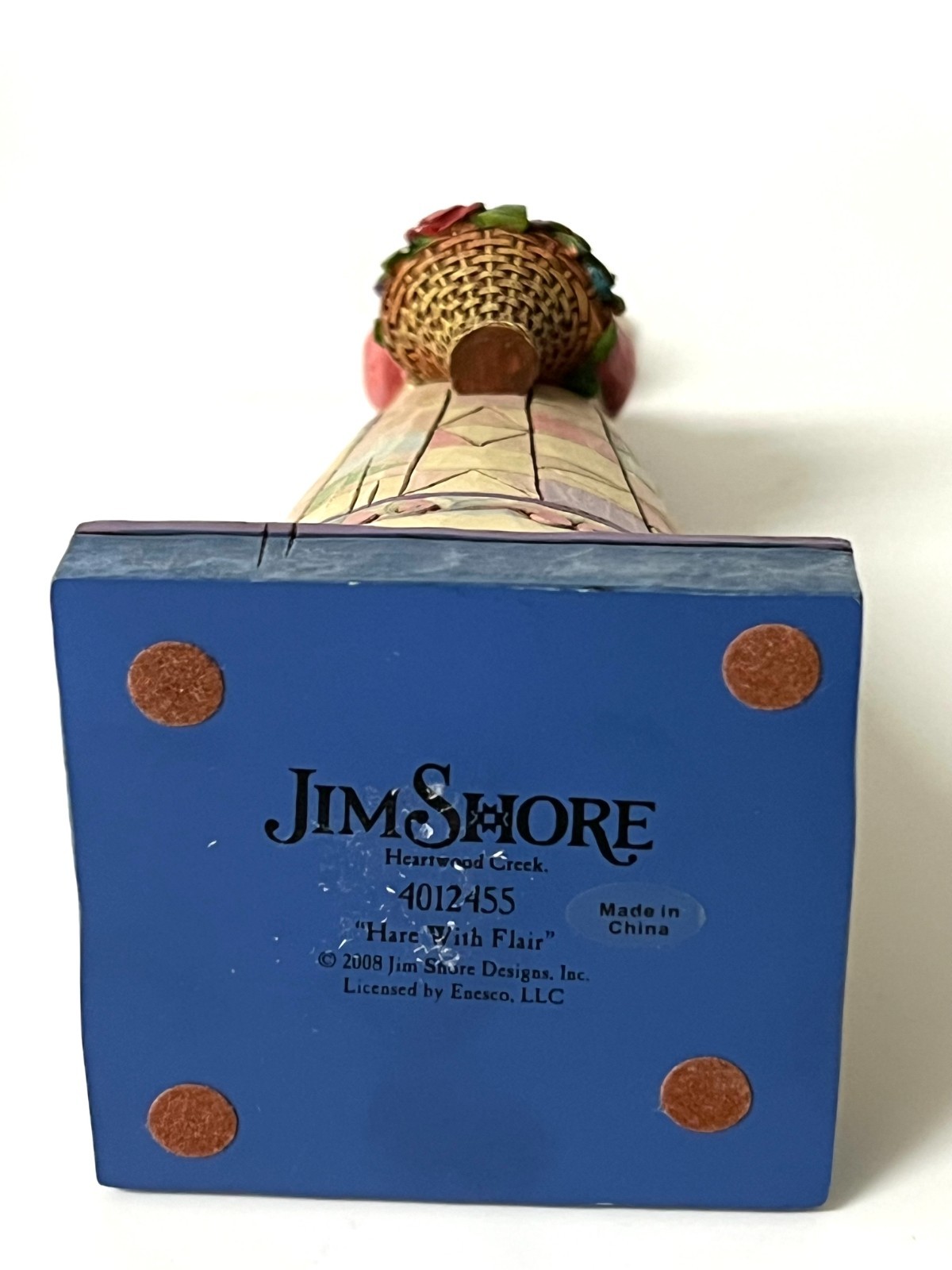 Jim Shore Heartwood Creek Resin Easter Bunny Figurine ‘Hare with Flair’ Enesco