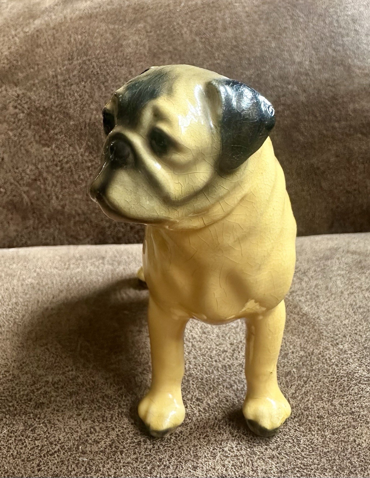 Antique Royal Design By Mortens Studio Porcelain Pug Dog Figurine Collectible