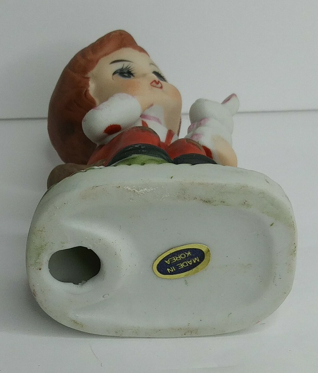 Vintage Unbranded Little Boy Rabbit Girl Cat Porcelain Figurines Set Korea Decor