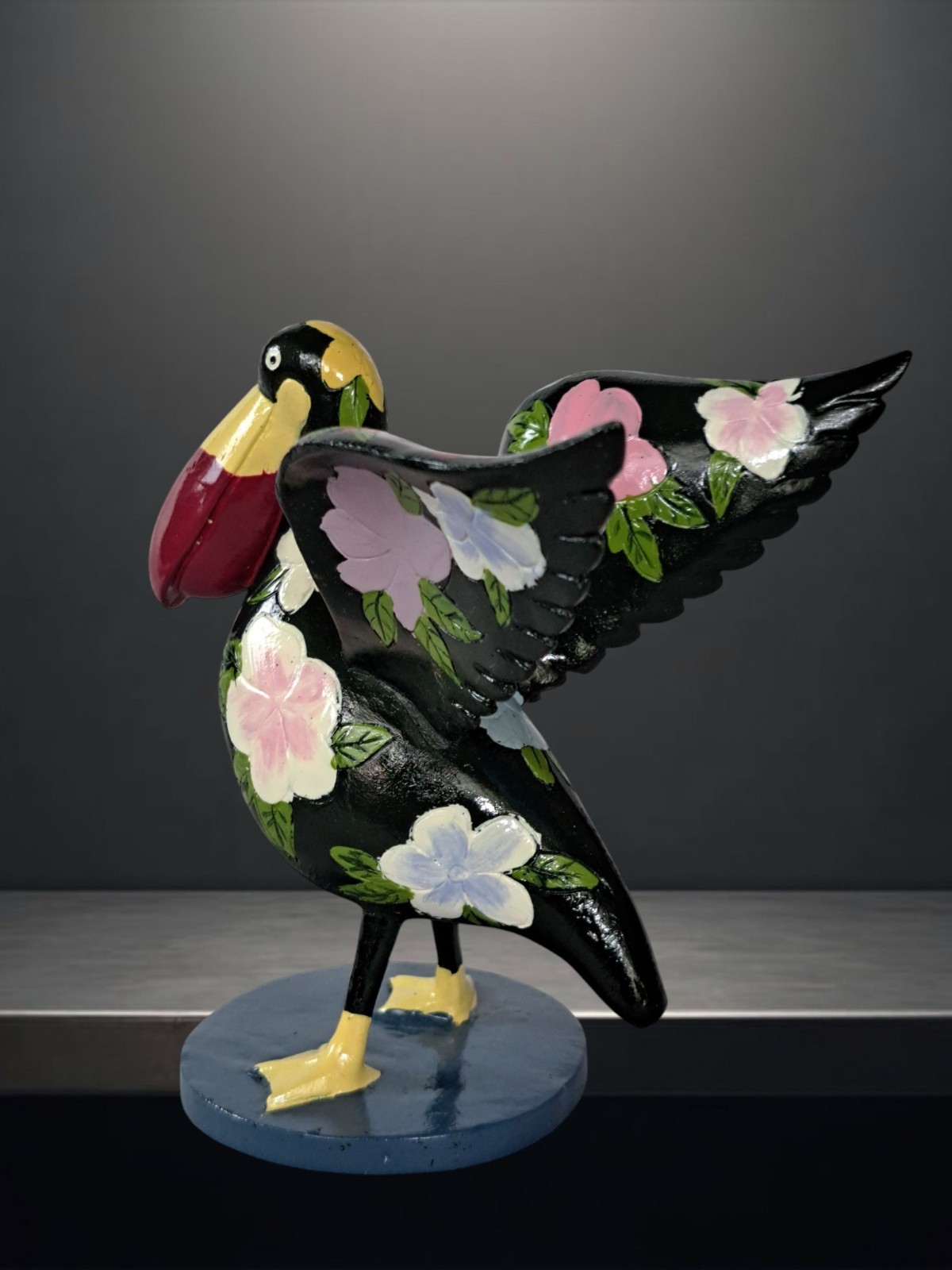 Pelicans in Paradise Pensacola News Journal Azalican Figurine Toni New 5 1/4″