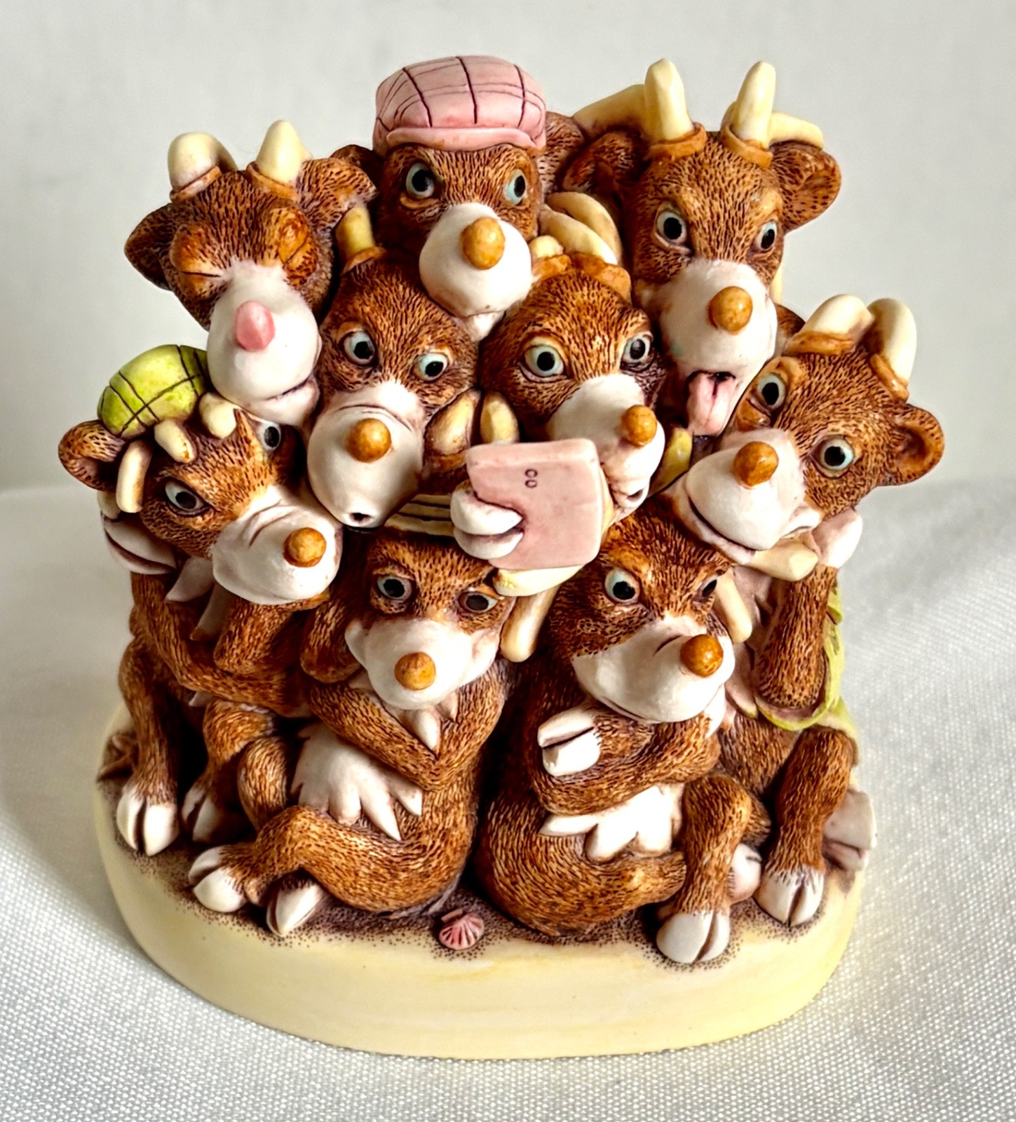 Harmony Kingdom Re Charge – reindeers Trinket Box Figurine