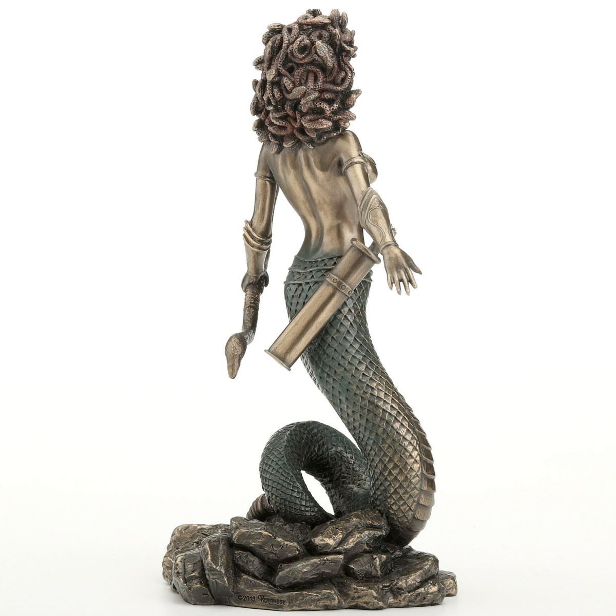 Medusa Bronze Figurine Miniature Statue 8.5″H New