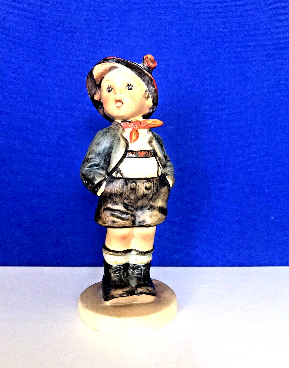 BROTHER #95 TMK1 Crown No TMK “Green Coat” 5 1/2″ Tall Goebel Hummel Repaired