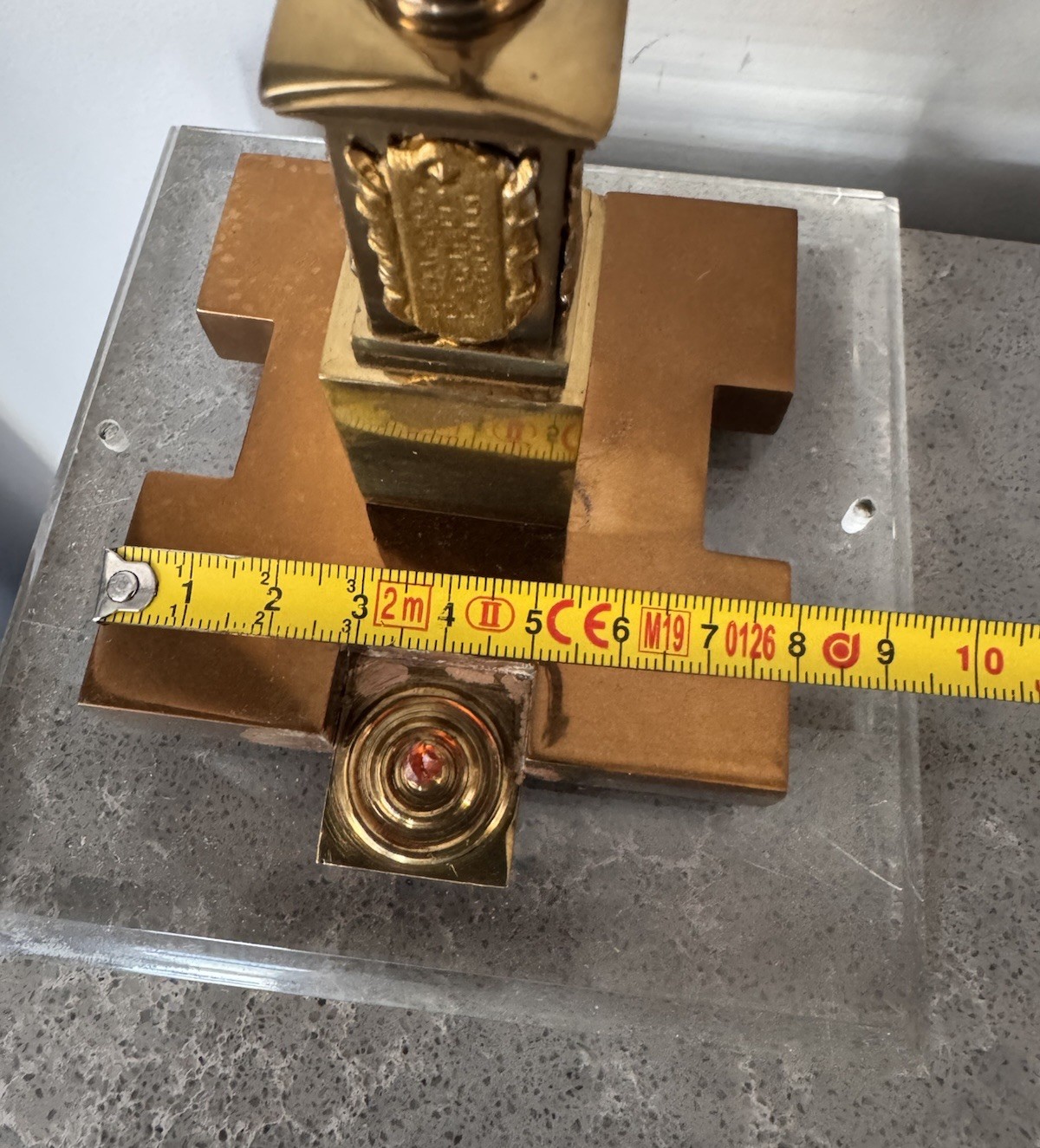 Vintage USSR Prometheus Statue Eternal Flame Monument Soviet Decor