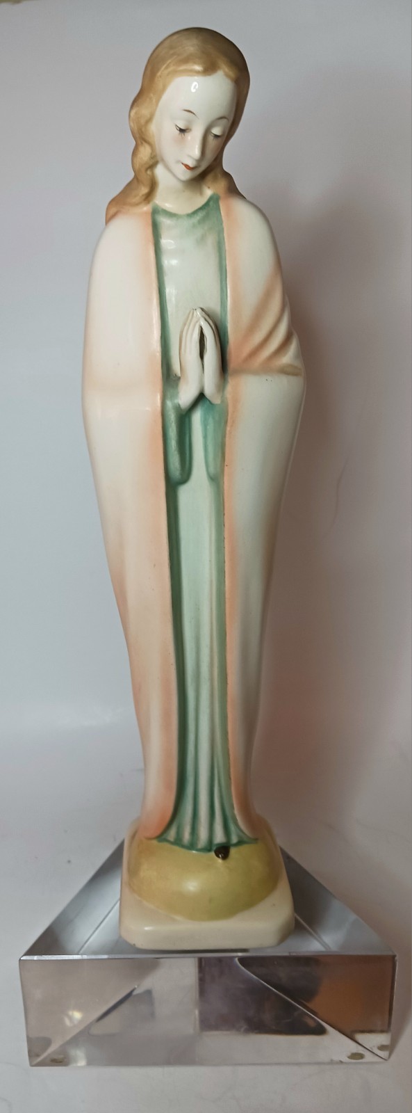 Vintage Hummel Standing Madonna 13” Tall Hand Painted in Pastels
