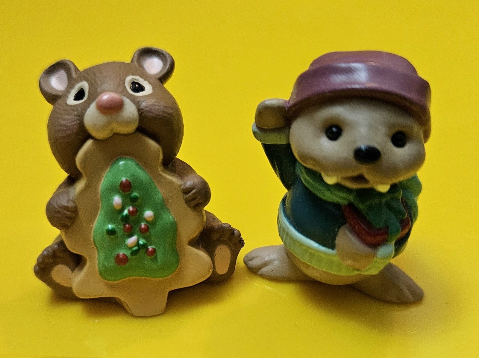 8 Hallmark CHRISTMAS Merry Miniatures Squirrel Chipmunk Walrus Cookie 1st Xmas