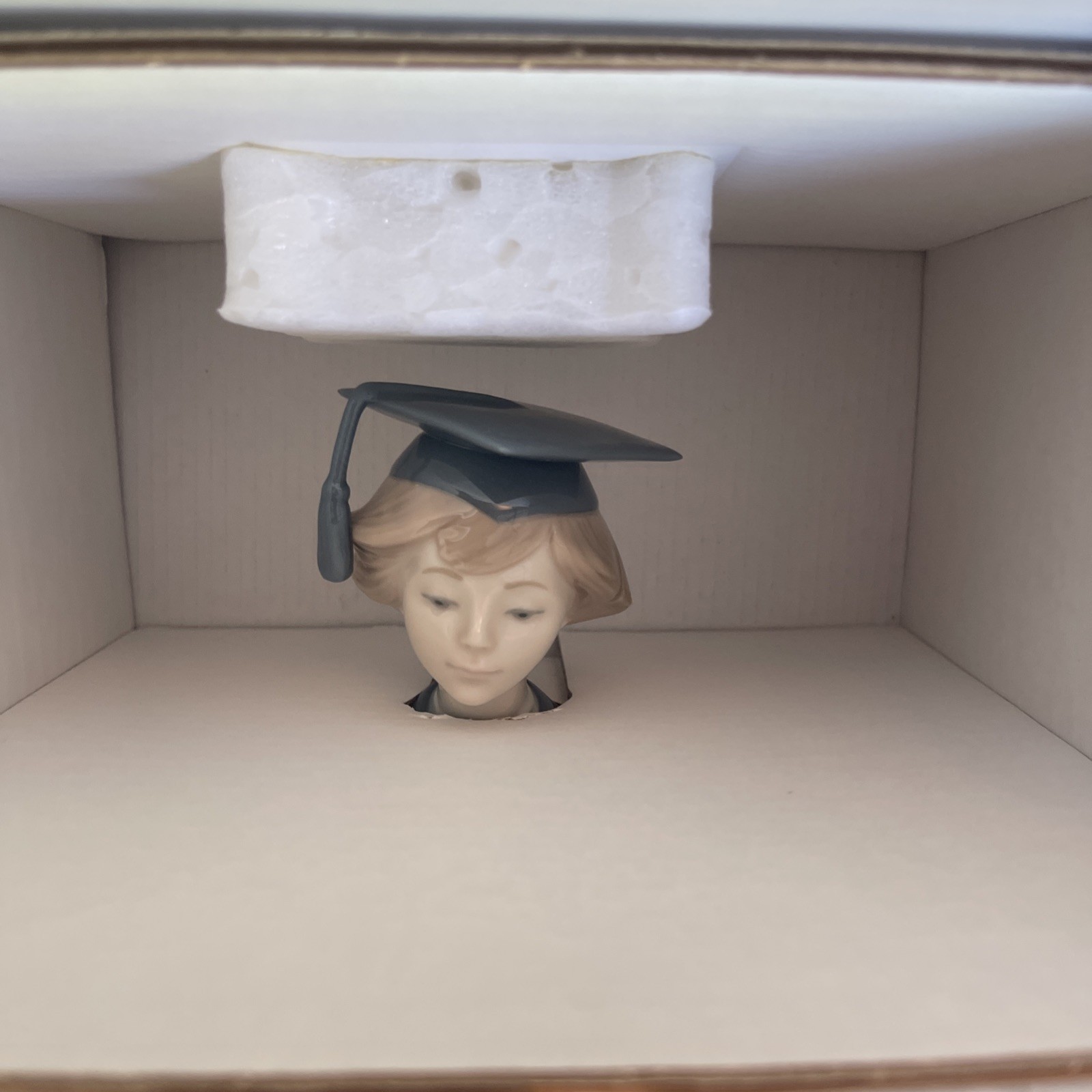 Lladró 5199 Girl Graduate Porcelain Figurine w Original Box Made in Spain
