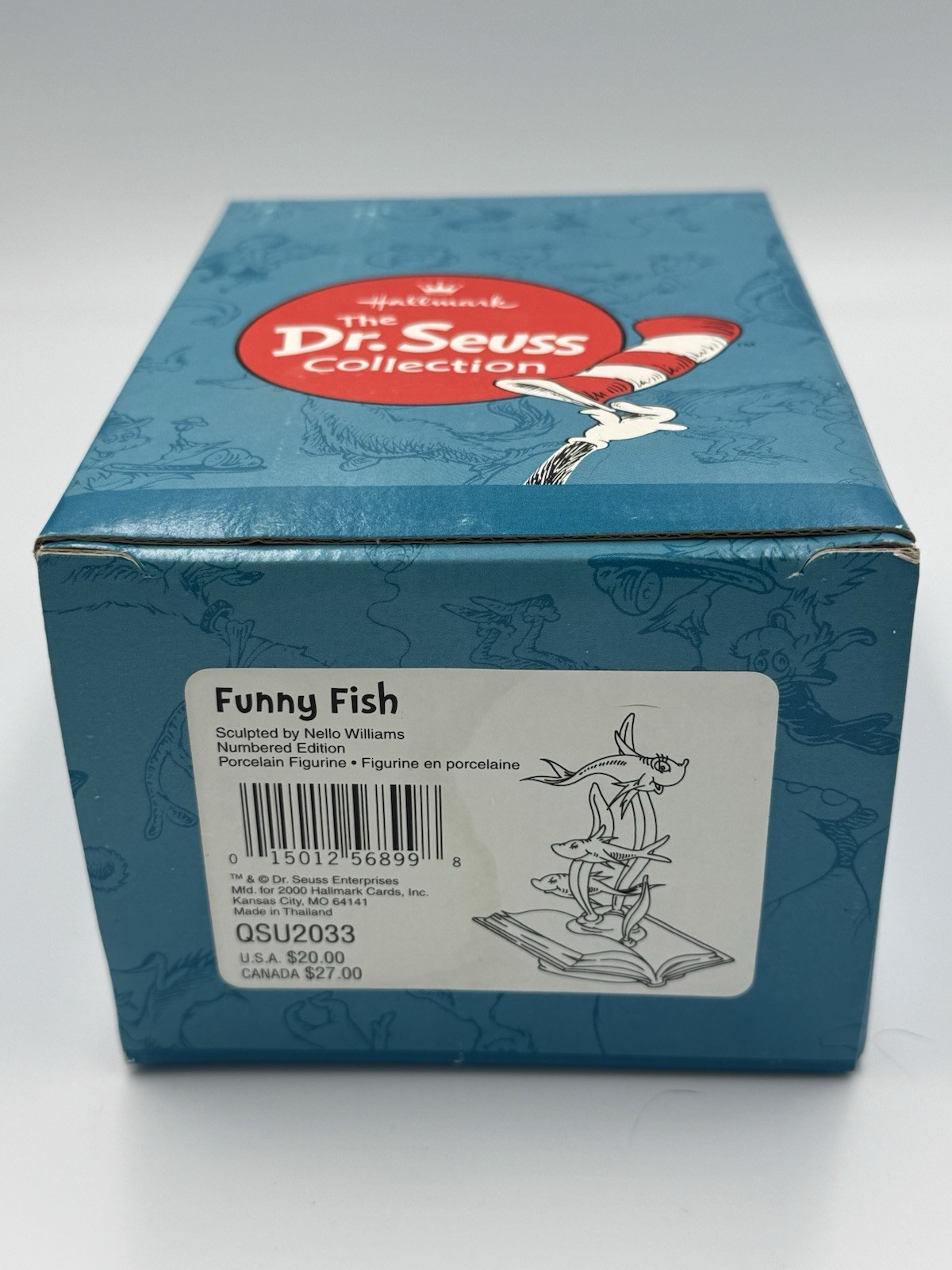 Hallmark Dr. Seuss Collection Funny Fish Porcelain Figurine Boxed LE 2000