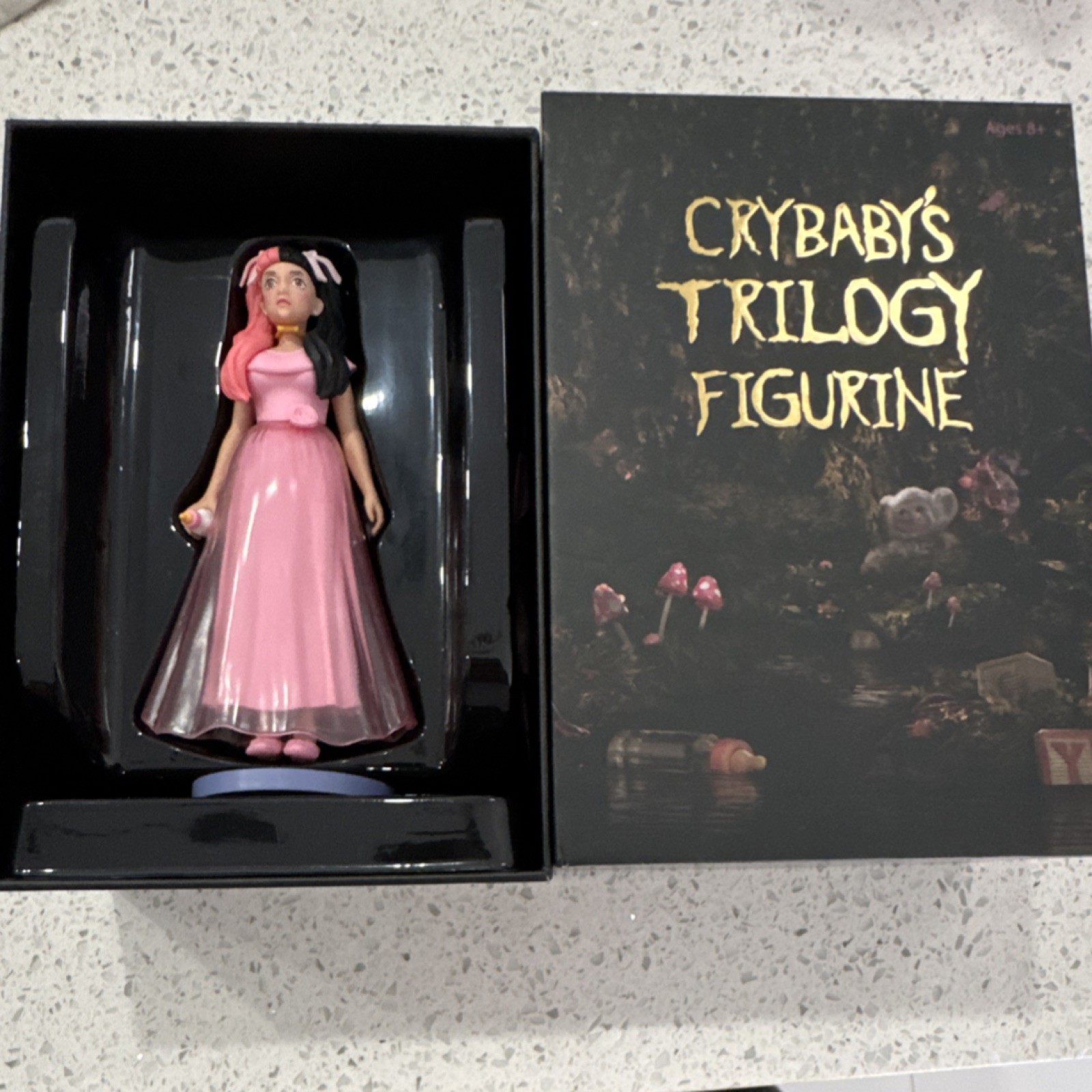 Crybaby’s Trilogy Figurine Limited Edition Boxed Pink Dress Music Theme
