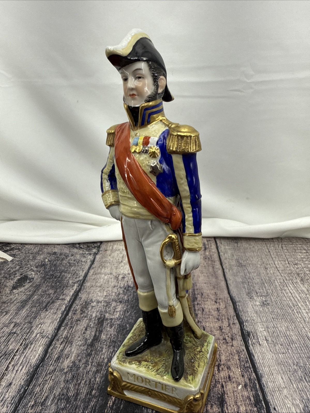 Vintage scheibe alsbach porcelain napoleon general figurine statue MORTIER