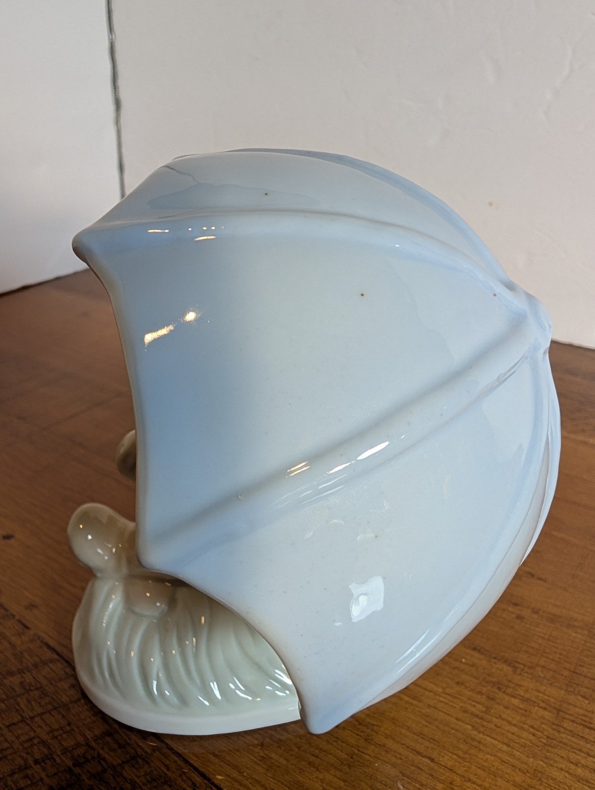 Duncan Royale Fine Porcelain Boy Sitting Under Large Umbrella