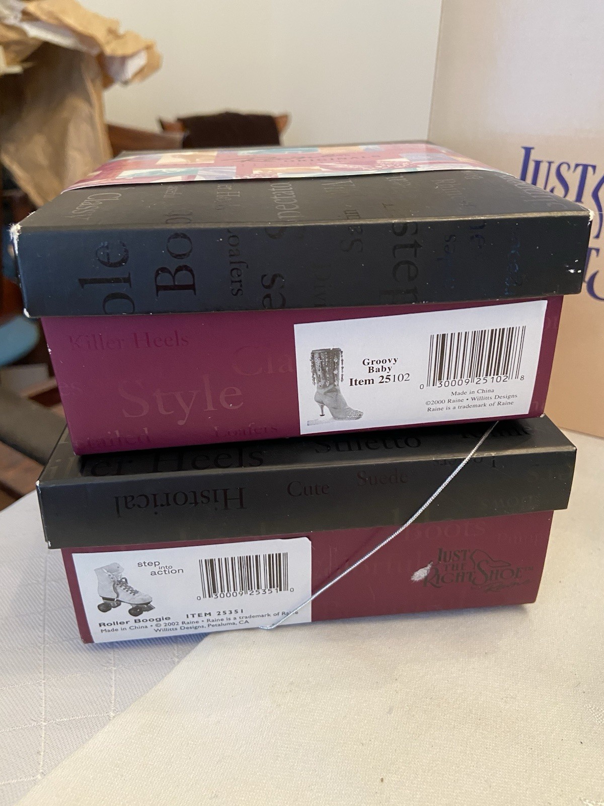 1998-2004 Lot 41 JUST THE RIGHT SHOE Original Boxes Raine Drops Membership Kit