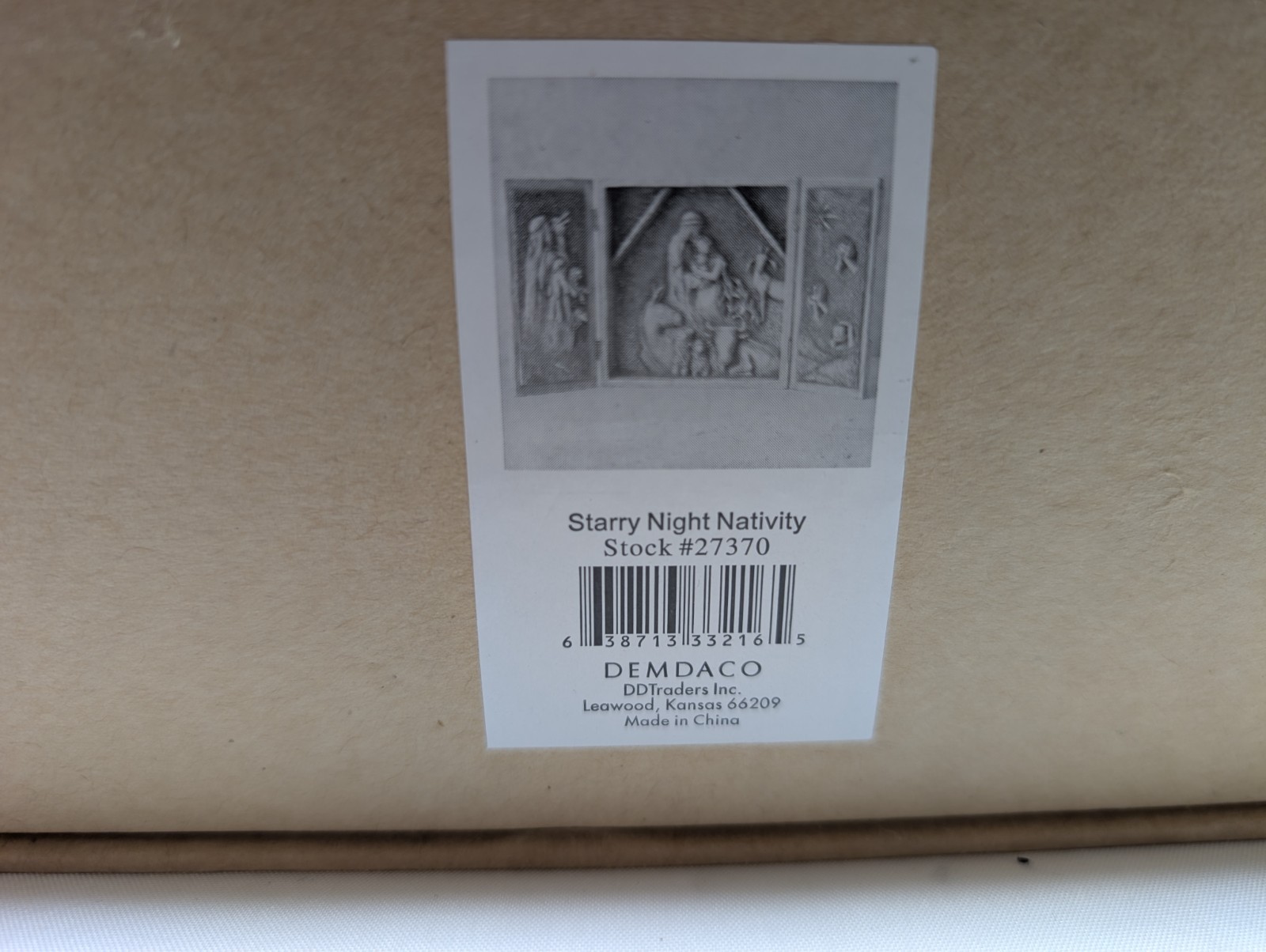Demdaco Starry Night Nativity Scene Boxed 27370 Christmas Decor Set