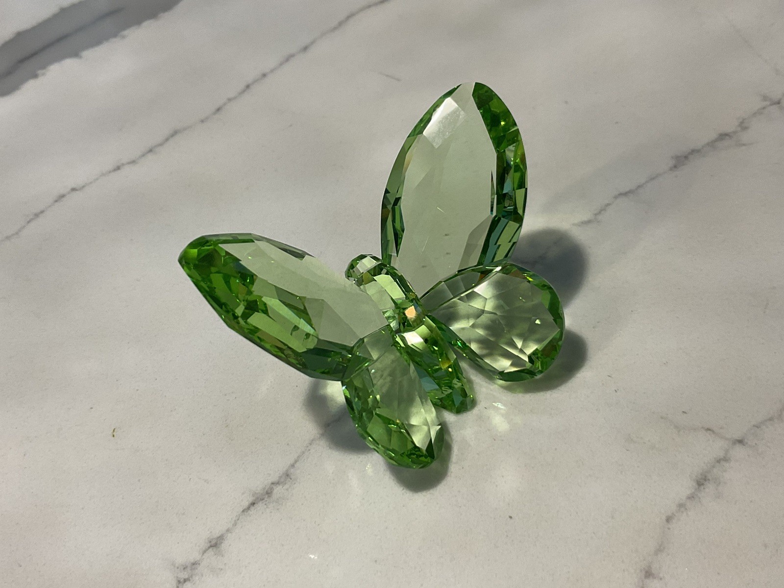 SWAROVSKI CRYSTAL BUTTERFLY FIGURINES Yellow Green Clair