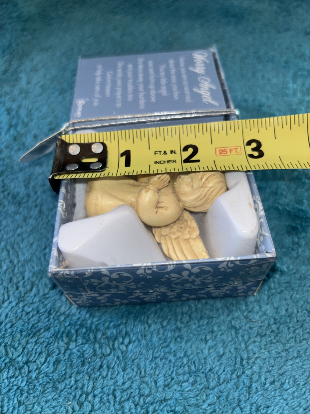 New In Box, Roman Inc Worry Angel 2.25″ x 2.5″ Carry with You Prayer Angel #H