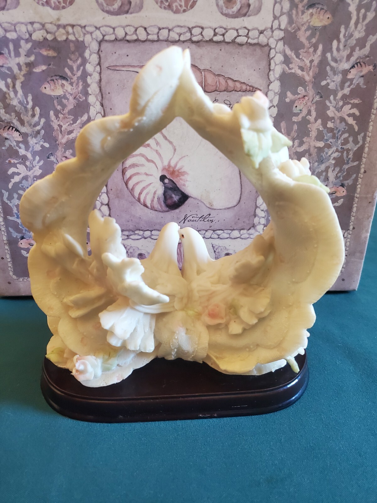 ** Polystone Morning Doves Figurine ** 4 in. x 7 in. x 8 in.