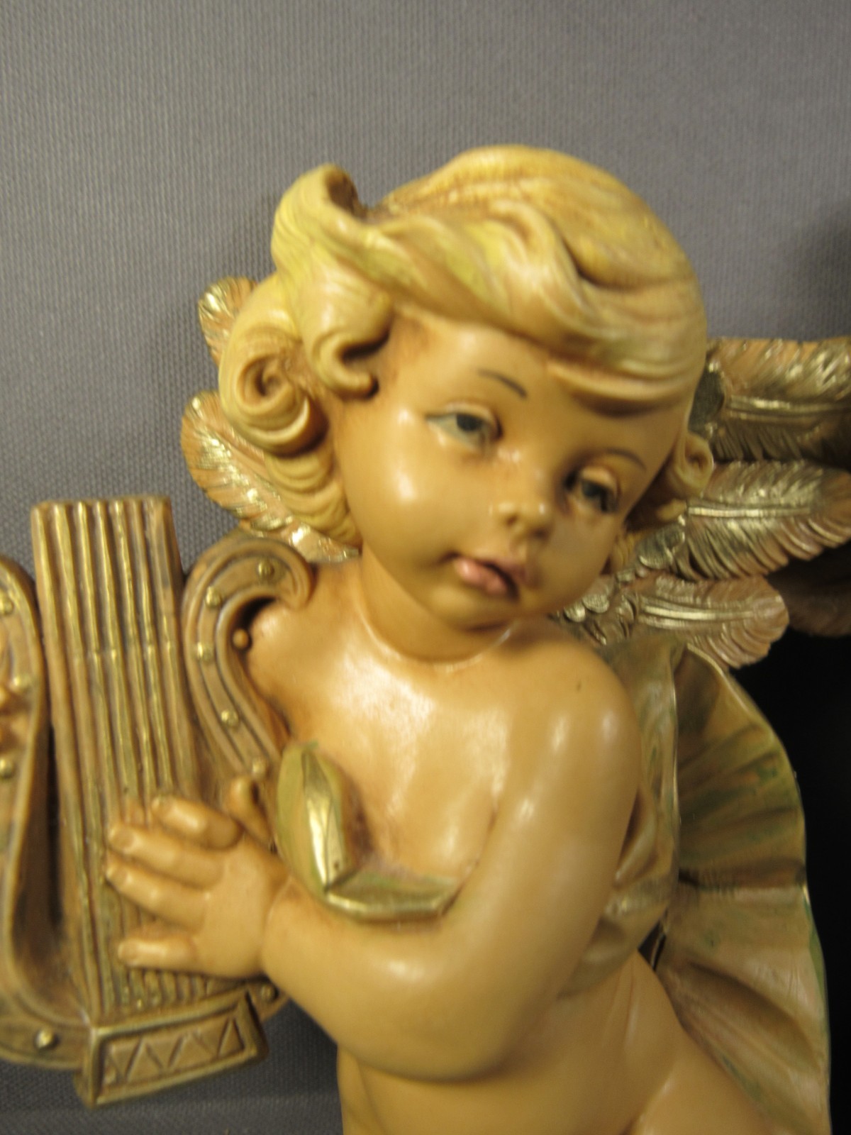 Fontanini Cherubs 2 Italy Depose 1984 Vintage Marked Simonetti 7″ x 4.5″ Resin