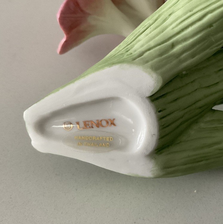 LENOX FRESSIA FLOWER FIGURINE SCULPTURE PORCELAIN NO BOX