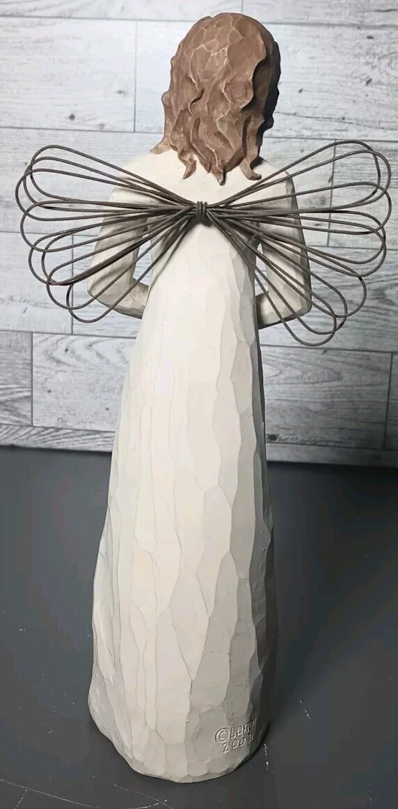 2 Willow Tree Angels (8″ Welcoming Angel, 4.5″ Angel Of Friendship) Susan Lordi