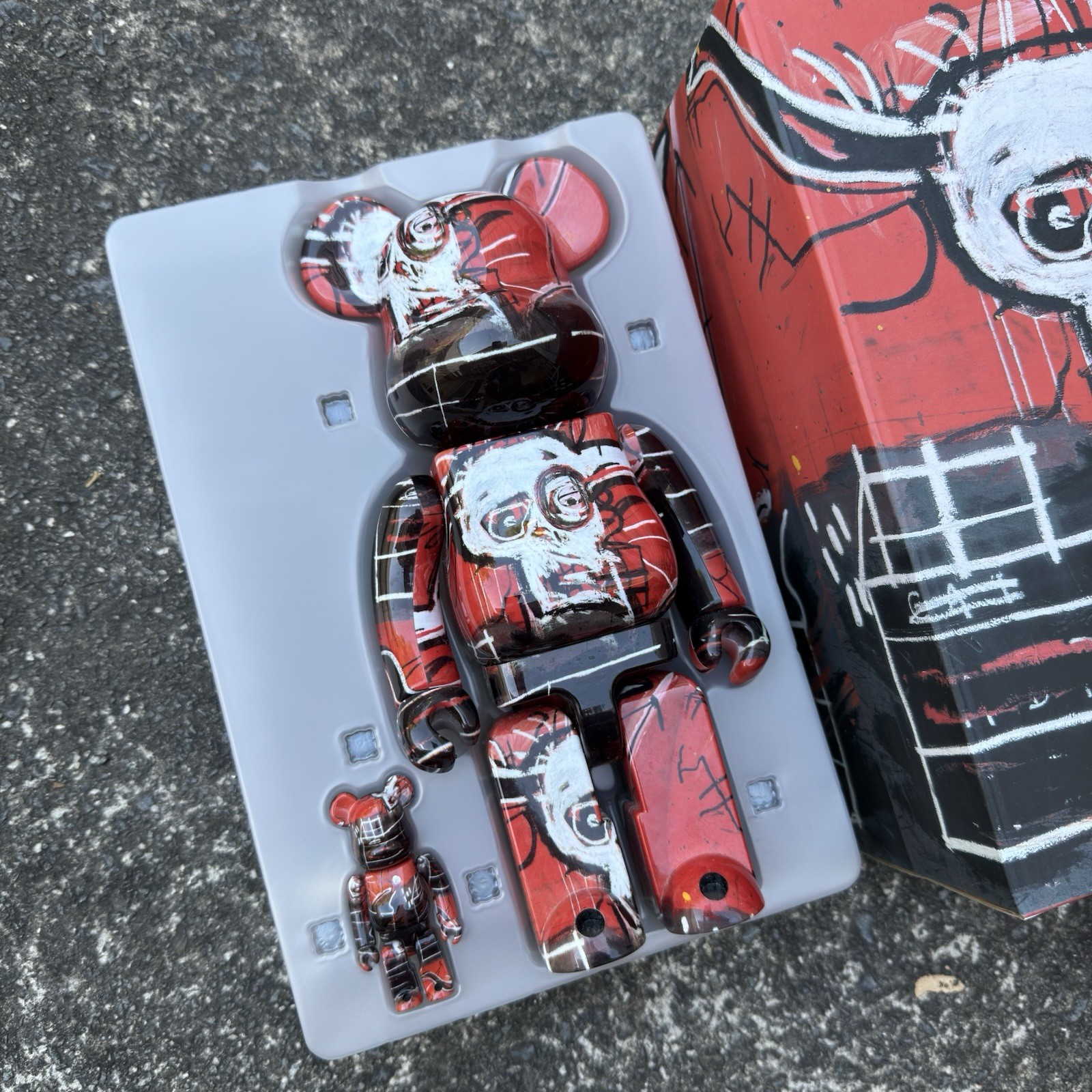 BEAR BRICK 400% & 100% JEAN MICHEL BASQUIAT #5